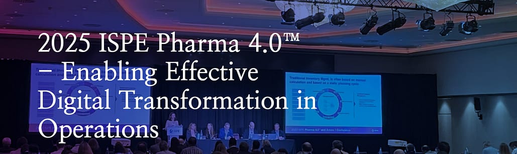 Veranstaltungsbanner: Pharma 4.0 Konferenz mit QFINITY | 9.-10. Dezember 2025