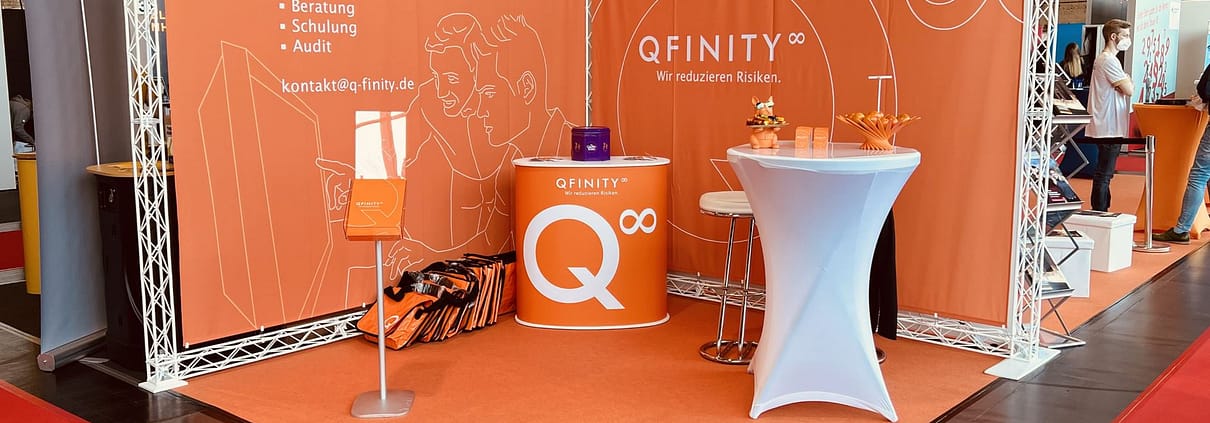 Veranstaltungsbanner: QFINITY als Aussteller auf der 17 GAMP 5 Konferenz