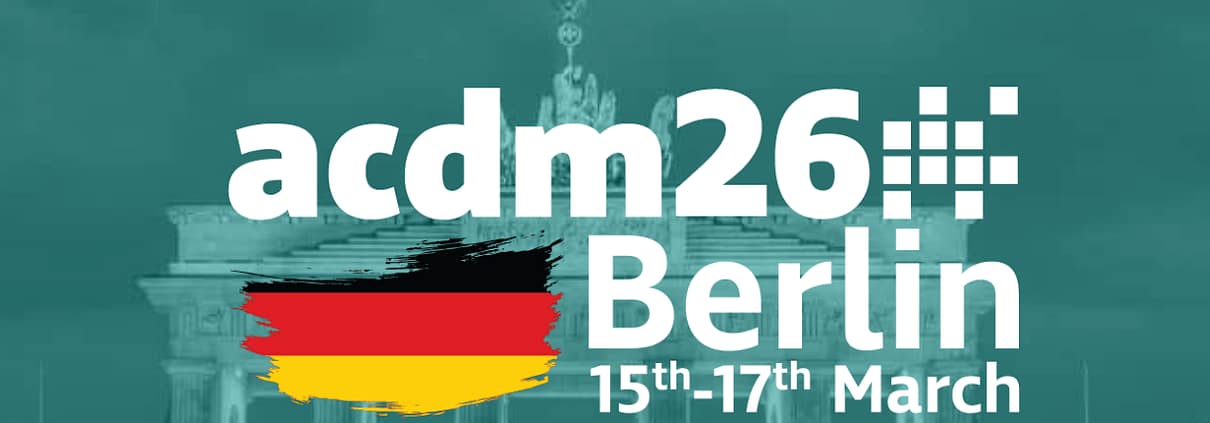 Veranstaltungsbanner: ACDM26 Konferenz mit QFINITY | 15-17 M&auml;rz 2026
