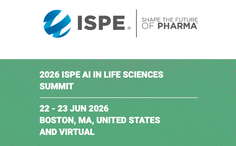 Event banner: ISPE AI in Life Sciences Summit with QFINITY | June 22-23, 2026