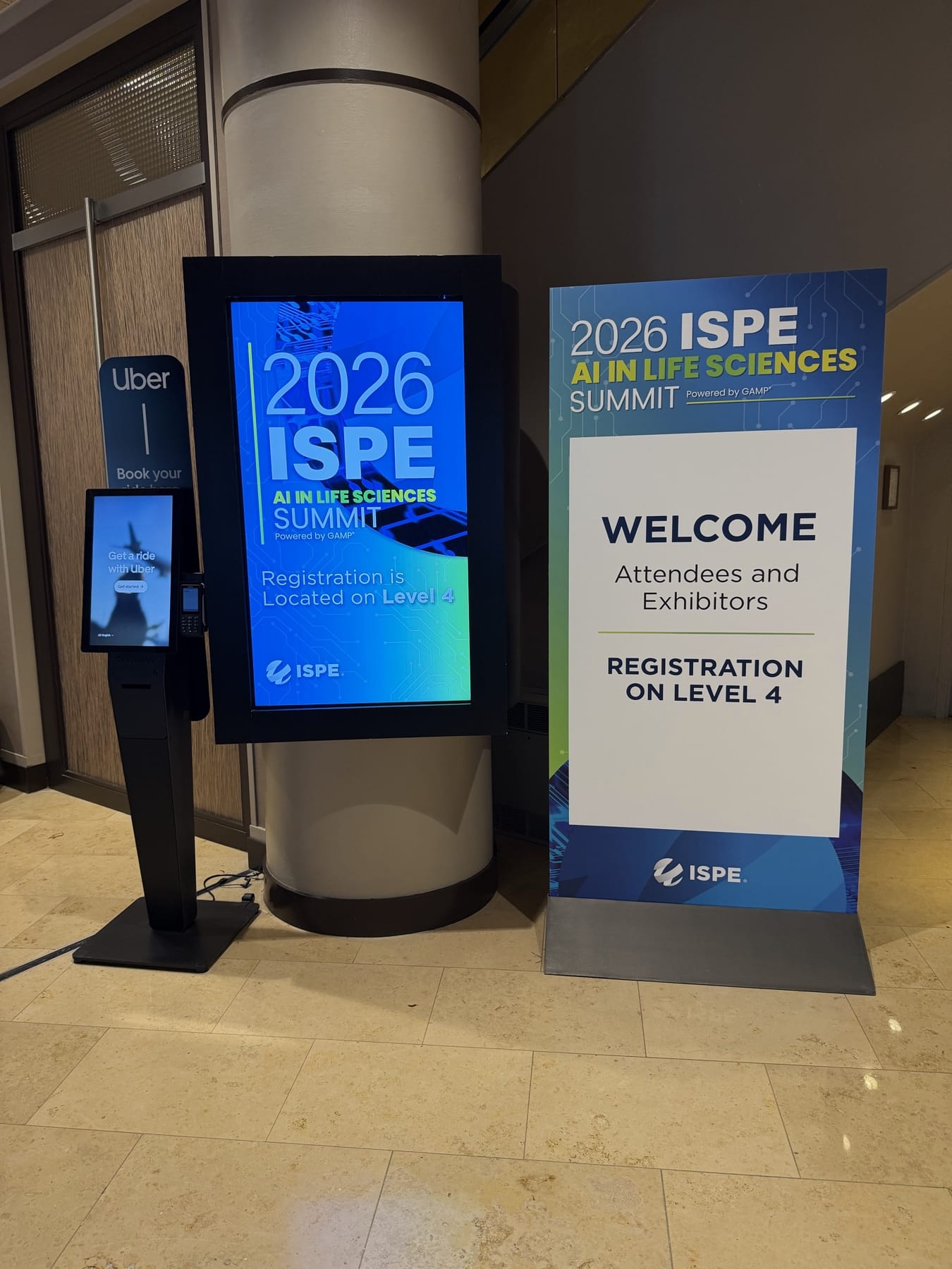 Welcome stele of the ISPE AI Summit 2026