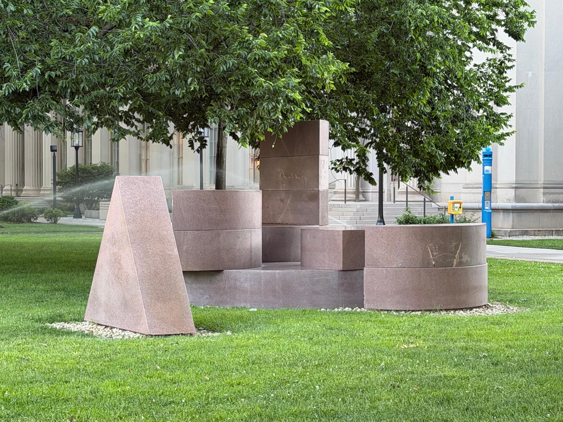 Granite sculpture on the MIT campus