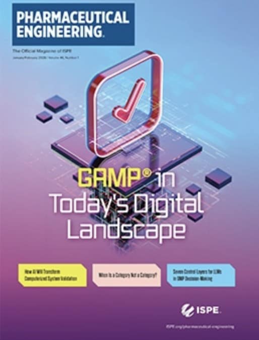 Cover Pharmaceutical Engineering Januar/Februar 2026 - Titelthema: GAMP in Today's Digital Landscape